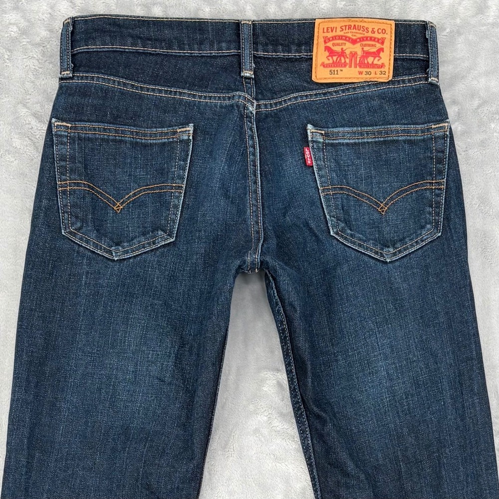 Levi's Jeans Mens 30x32 (Fits 30x30)‎ Dark Wash 511 Slim Fit Classic Stretch